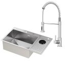 Ver imagem 1 de Kit Cuba Gourmet Zurique Aço Inox 304 e Torneira Gourmet Milão Monocomando Goldenx