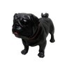 Pug Cachorro Decoração cão Decorativo Jardim Casa Realista - Preto - 2
