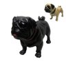 Pug Cachorro Decoração cão Decorativo Jardim Casa Realista - Preto - 1