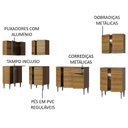 Ver imagem 7 de Armário de Cozinha Completa de Canto 357cm Rustic Emilly Rock Madesa 01