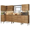 Ver imagem 6 de Armário de Cozinha Completa de Canto 357cm Rustic Emilly Rock Madesa 01
