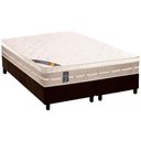 Ver imagem 1 de Cama Box King: Colchão Molas Castor Tecnopedic Premium + Base CRC Suede Marrom(193x203)