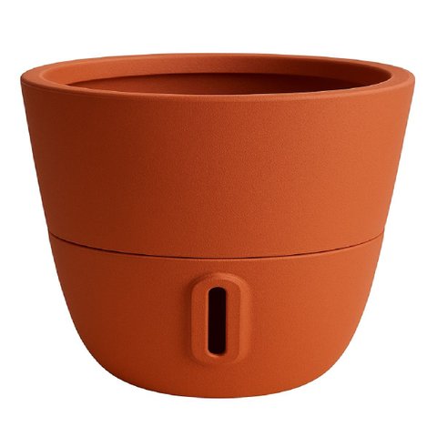 Vaso Planta Inteligente Autoirrigável Brota Cone Vietnamitap:terracota