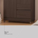 Ver imagem 7 de Guarda Roupa Lotus Quarto com 4 Portas e 2 Gavetas Cafe Touch