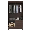 Ver imagem 3 de Guarda Roupa Lotus Quarto com 4 Portas e 2 Gavetas Cafe Touch