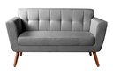 Ver imagem 1 de Namoradeira Living Sofá Bruna Moderna Decoração Sala Recepção - Linho Cinza