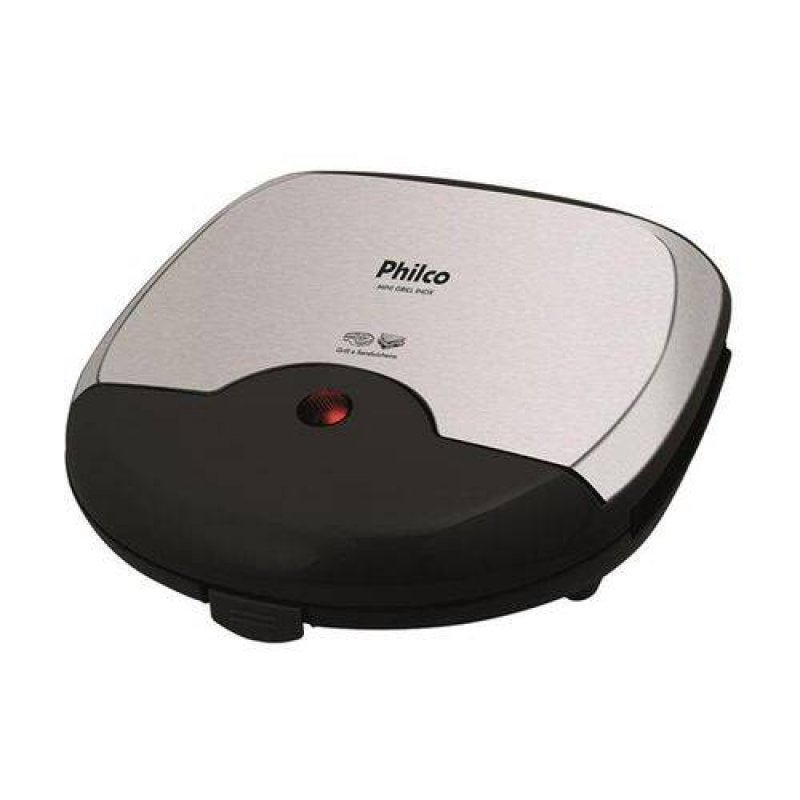 Mini Grill Philco - Inox/Preto - 110V - 1