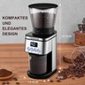 Moedor de Café Amzchef com 30 Ajustes de Precisão e Display Digital (prata) - 6