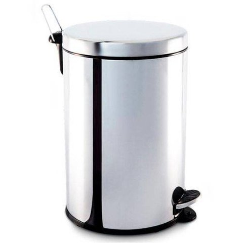 Lixeira Inox com Pedal e Balde 20L - Brinox Inox