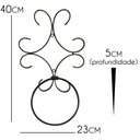 Ver imagem 3 de Kit Banheiro Artesanal, Toalha, Papel e Sabonete em Ferro Rústico