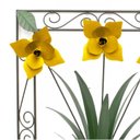 Ver imagem 3 de Quadro Artesanal com Flores para Quarto Confeccionado em Ferro Artesanato - Amarelo
