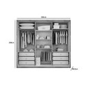 Ver imagem 3 de Guarda Roupa Casal 6 Portas e 6 Gavetas Rizon Plus Cumaru - Novo Horizonte