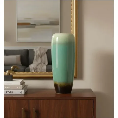 Vaso para Sala Decorativo Pintado À Mão de Porcelana Vasos, Peça Decorativa.