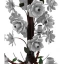 Ver imagem 5 de Lustre de Teto Simples Decorativo com Flores em Metal para Sala - Branco