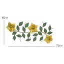 Ver imagem 2 de Arranjo de Parede Rústico Decorativo de Ferro e Lata Artesanal de Flor - Amarelo