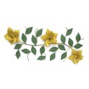 Ver imagem 1 de Arranjo de Parede Rústico Decorativo de Ferro e Lata Artesanal de Flor - Amarelo