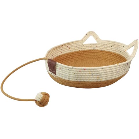 Cama de Gato Cestinha Ninho Pet Cachorro Cao Felino Brinquedo Arranhador Rasqueador Confortavel Dive