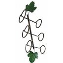 Ver imagem 3 de Adega de Ferro Rústica Artesanal de Parede para 03 Garrafas