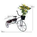 Ver imagem 3 de Bicicleta Porta Vasos Duplo para Vasos de Flor Decoração de Jardim