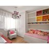 Lustre para Quarto Infantil Menina Artesanal com 03 Lâmpadas de Rosas - Rosa - 3