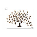 Ver imagem 2 de Árvore de Parede Ferro e Lata Artesanal Rústico com Flores - Branco