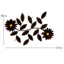 Ver imagem 2 de Moldura Arabesco de Parede Decorativo Galho de Flores Ferro - Verniz