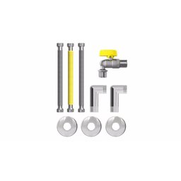 Kit Instalação Completo Para Aquecedor De Passagem A Gás - Marca Censi - Homologado Comgás Nbr 14177 - 3