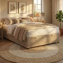 Ver imagem 2 de Base Box com Baú Casal 138x188x41cm Suede Padrão Classic Bege