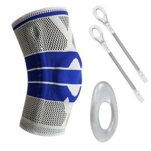 Joelheira Flexivel Ortopedica Gel Silicone Suporte Exercicio Joelho Patela Musculaçao Futebol