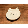 Prato Gato Ceramica Branco Com Dourado Porta Joias 10x10cm - 4