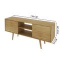Ver imagem 4 de Rack para TV 55 Polegadas 2 Portas R1464 Natural Tecno Mobili