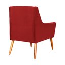 Ver imagem 4 de Poltrona Ariane Luxo Suede Vermelho