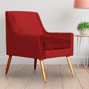 Ver imagem 5 de Poltrona Ariane Luxo Suede Vermelho