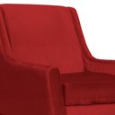 Ver imagem 2 de Poltrona Ariane Luxo Suede Vermelho
