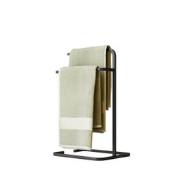 Kit Acessórios para Bannheiro Lixeira Suporte Papel Higiênico e Porta Toalha Duplo - ÉdeCasaMóveis                                              - 7