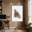 Ver imagem 1 de Quadro Decorativo Toque Abstrato 70x50cm Mold Branca