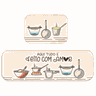 Kit Tapete de Cozinha 2 peças Feito com Amor Único - 2