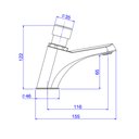 Ver imagem 3 de Torneira Lavatório Temporizada 1173c Cromada - Deca