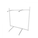 Ver imagem 3 de Arara de Roupas para Loja Quarto Closet 8 Peças Regulável 100x100 Cm Cor Branco Kit Clst1p18