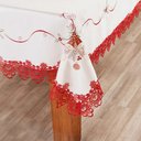 Ver imagem 4 de Toalha de Mesa Retangular 180x225cm Natal 102 - Rafimex Branca/vermelho