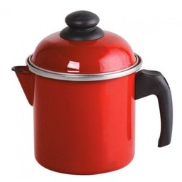 Leiteira Aço Esmaltado 16 1,8 litros Vermelho Ewel - 1