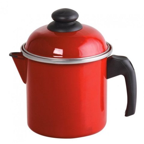 Leiteira Aço Esmaltado 16 1,8 litros Vermelho Ewel