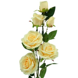 Kit 10 Galhos de Rosa Artificial de 90cm Realista e Sofisticado para Arranjos