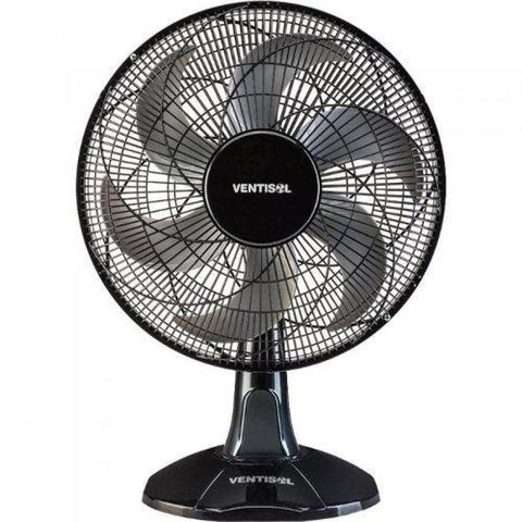 Ventilador de Mesa Turbo 6 Pás 40cm Preto - Ventisol