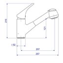 Ver imagem 2 de Misturador Monocomando de Mesa para Cozinha Coppa Deca