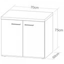 Ver imagem 6 de Escritório Completo 2 Portas Olmo/Branco - Artany Móveis