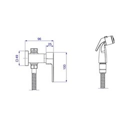 Ducha Higiênica com Registro e Derivação Level 1984.c26.act.cr - Deca - 5 Ducha Higiênica com Registro e Derivação Level 1984.c26.act.cr - Deca - 5