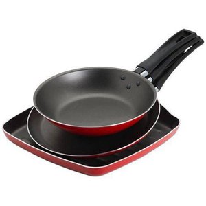 Conjunto 3 Peças Brinox Grill/panquequeira/frigideira Garlic Vermelho