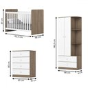 Ver imagem 4 de Quarto de Bebê Completo Labirinto 2 Portas 6 Gavetas Rústico/branco - Henn