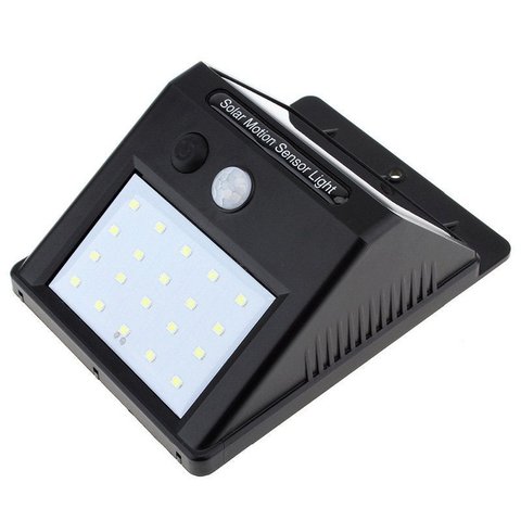 Luminária Solar 20 LED com Sensor de Presença Automático